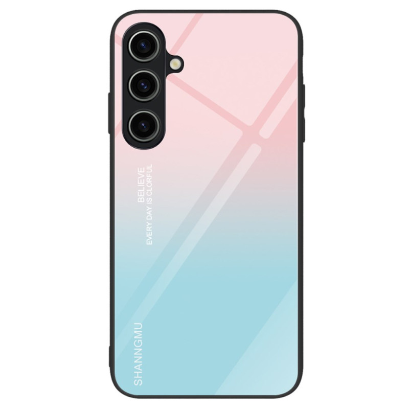 Samsung Galaxy A25 5G Panzerglas
 Cover Pink und Blau