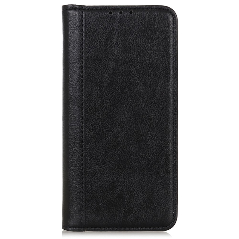 Flip Cover Samsung Galaxy A25 5G Leder Schlitz Litchi