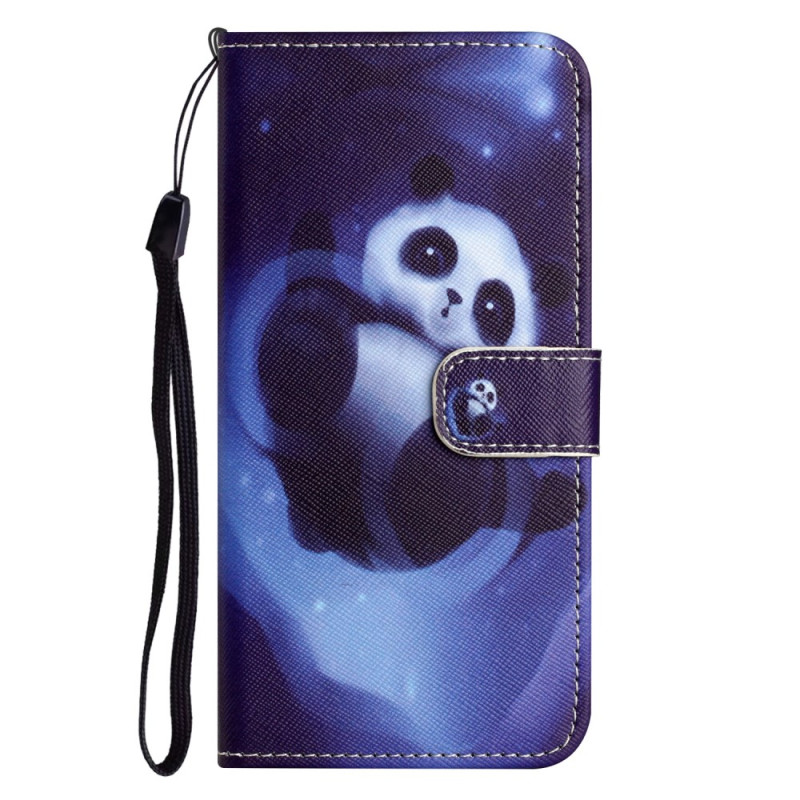 Samsung Galaxy A05s Panda Space Tasche mit Riemen