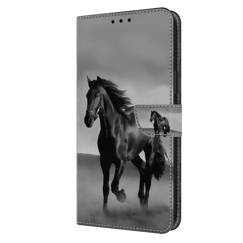 Hülle Samsung Galaxy A05s Pferd Schwarz