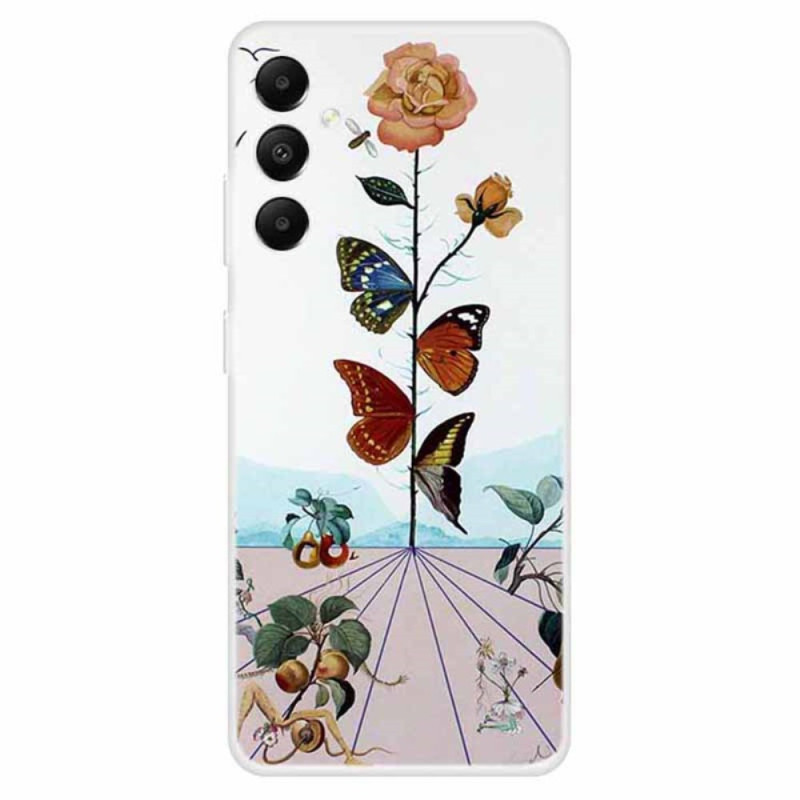Samsung Galaxy A05s Cover Blumen und Schmetterlinge