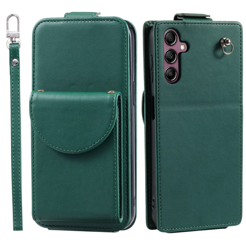 Samsung Galaxy A05s Cover Vertikale Klappe Kartenhalter und Umhängeband