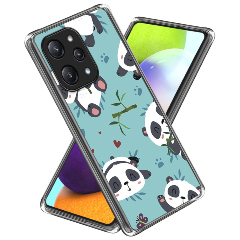 Xiaomi Redmi 12 5G / Poco M6 Pro 5G Cover Niedliche Pandas