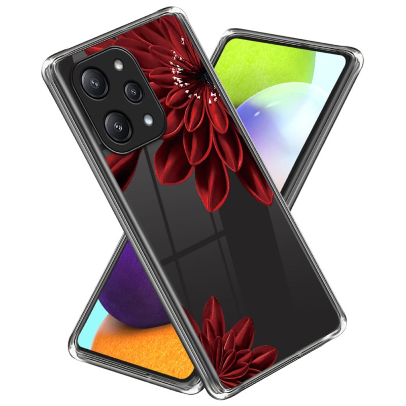 Xiaomi Redmi 12 5G / Poco M6 Pro 5G Cover Rote Blumen
