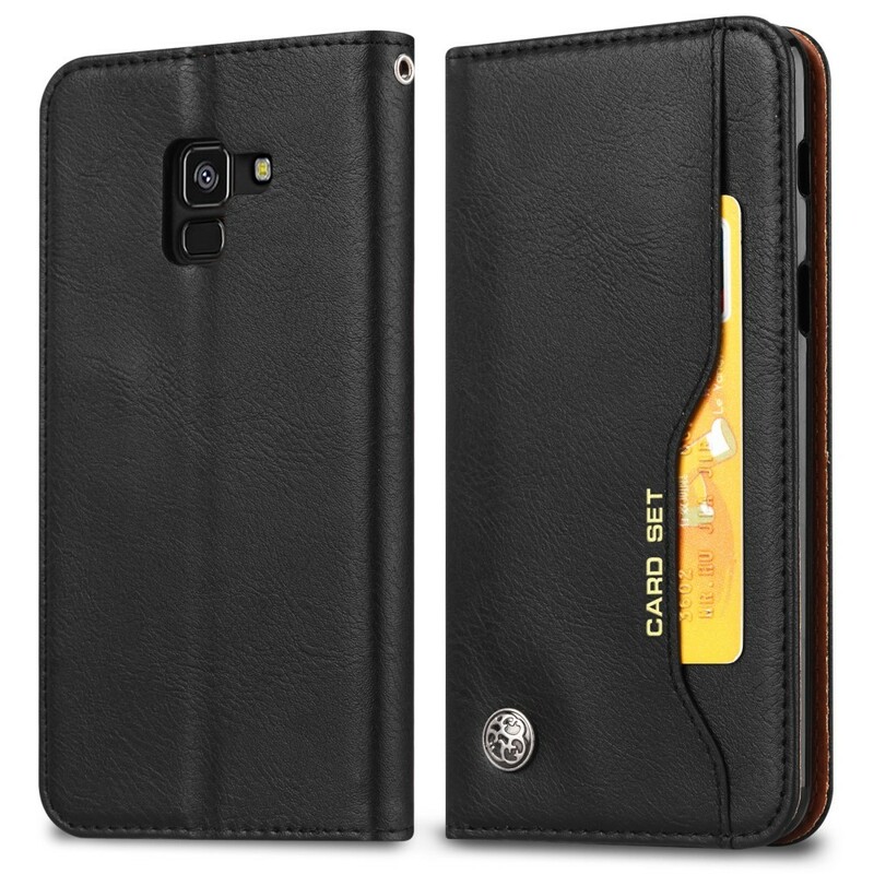 Flip Cover Samsung Galaxy A8 Kunstleder Kartenhalter