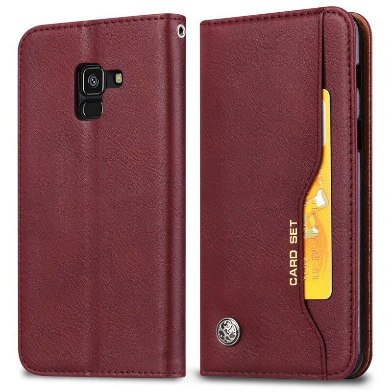 Flip Cover Samsung Galaxy A8 Kunstleder Kartenhalter