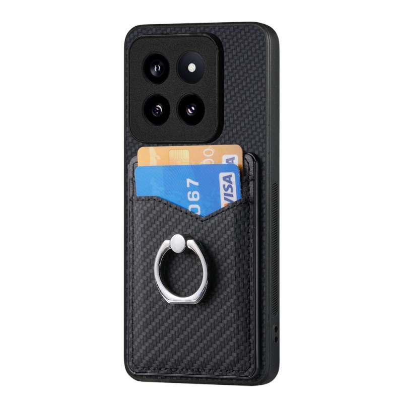 Xiaomi 14 Pro Kohlefaser
 Cover Kartenhalter und Ringhalter