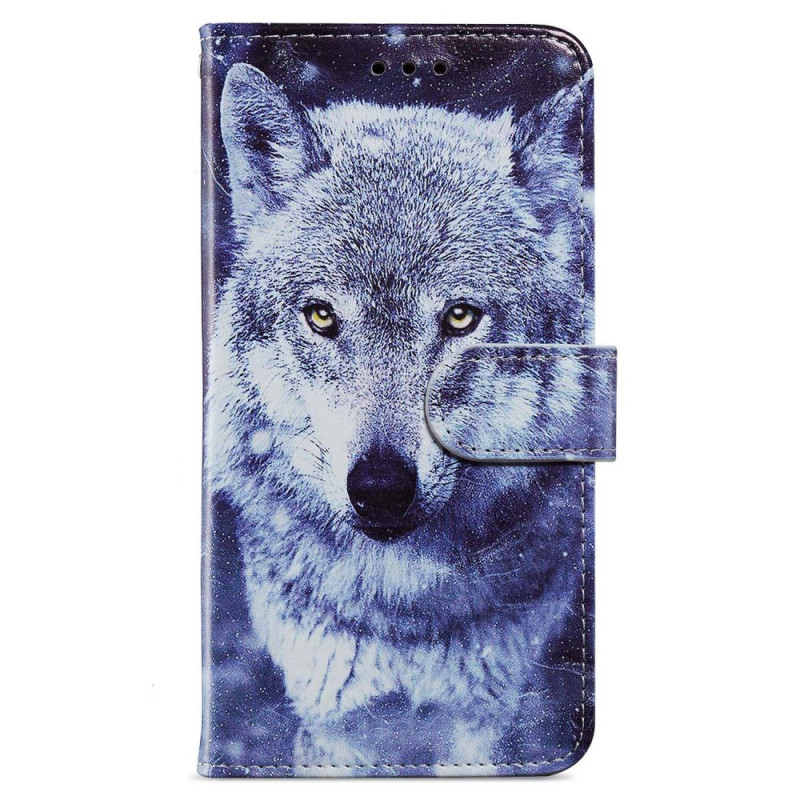 Xiaomi 13T / 13T Pro Wolf Tasche mit Riemen Weiß