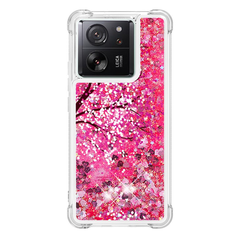 Xiaomi 13T / 13T Pro Hülle Glitter Kirschblüte