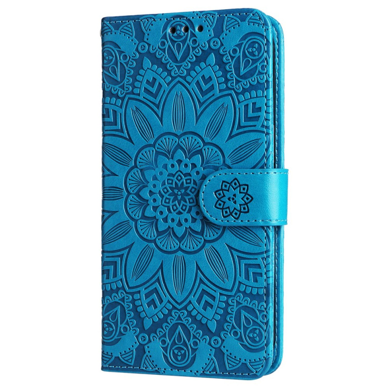 Xiaomi Redmi Note 13 4G Tasche Mandala Blume mit Riemen