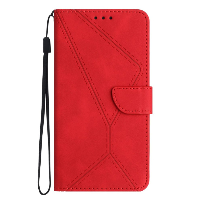 Xiaomi Redmi Note 13 4G Hülle Pünktchen und Linien mit Riemen