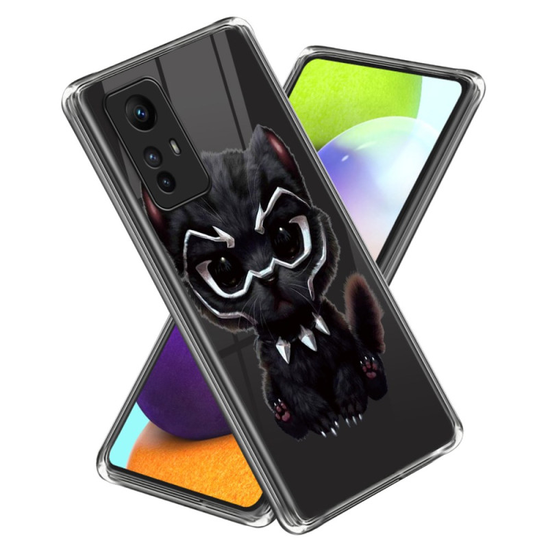 Xiaomi Redmi Note 12S Katze Cover Schwarz