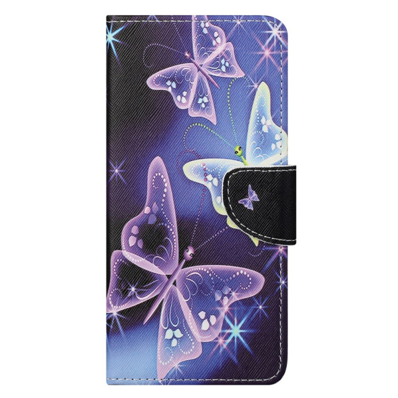 Xiaomi Redmi Note 12S Hülle Glitzernde Schmetterlinge