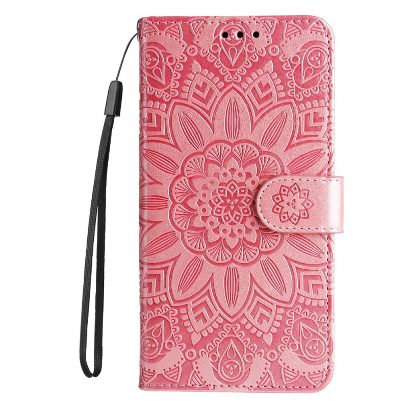 Xiaomi 14 Pro Tasche Sonnenblumenmotiv mit Riemen