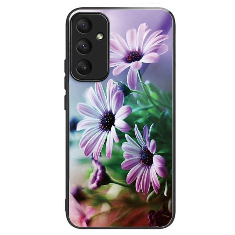 Samsung Galaxy A55 5G Panzerglas
 Cover Chrysantheme Lila