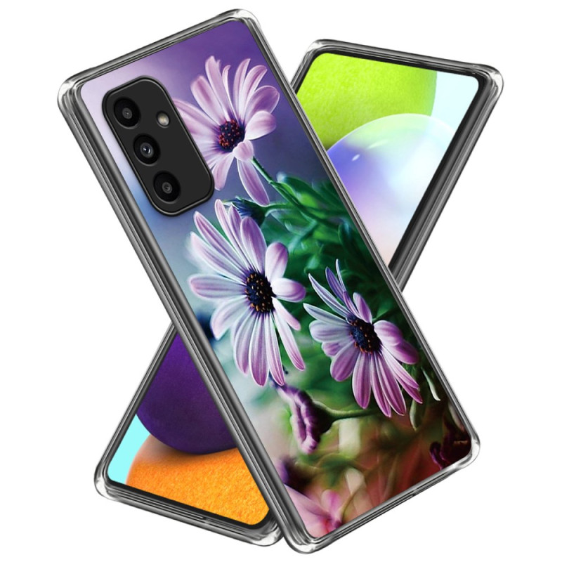Samsung Galaxy A15 4G / A15 Hülle Chrysanthemen lila