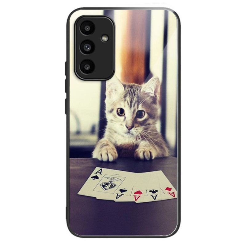 Samsung Galaxy A15 5G / A15 Panzerglas
 Cover Katze Poker