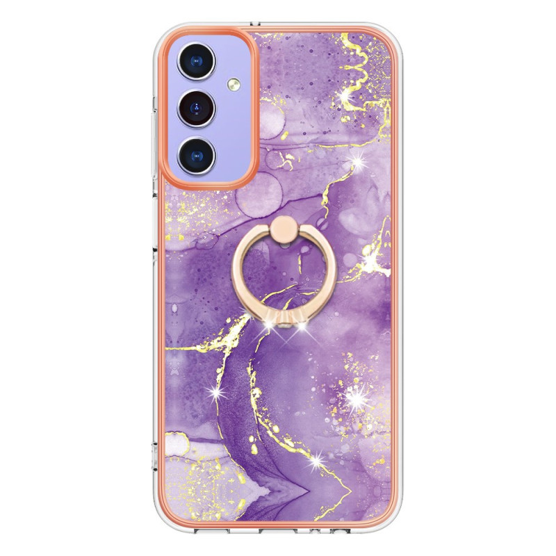 Samsung Galaxy A15 5G Ring-Halterung Marmor-Effekt Cover