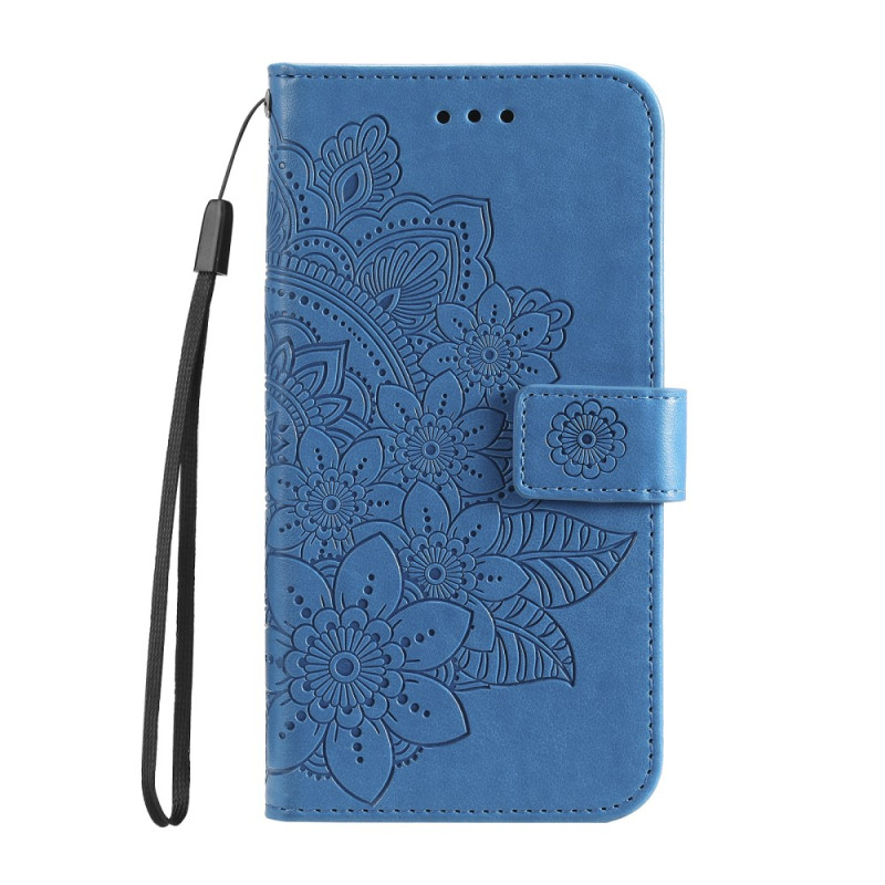 Samsung Galaxy A35 5G Mandala Blume Tasche mit Riemen