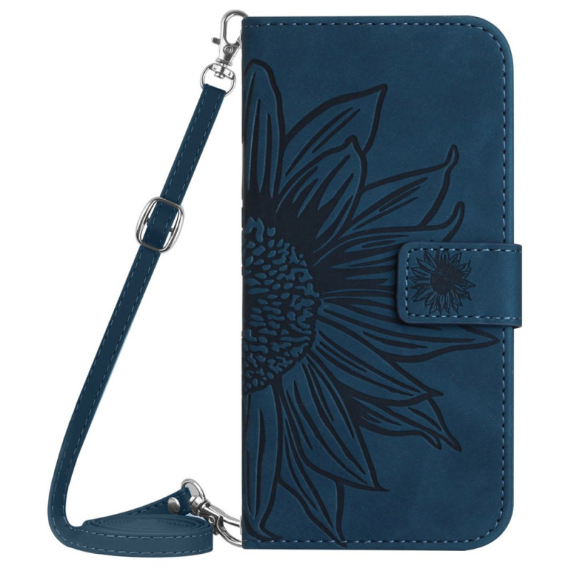 Samsung Galaxy A35 5G Sonnenblume Tasche mit Schulterriemen