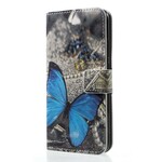 Huawei P20 Lite Schmetterling Hülle Blau