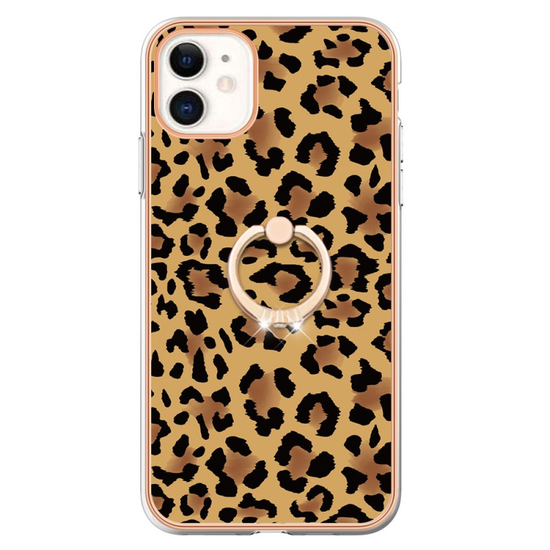 iPhone Cover 11 Ring-Ständer Leopard