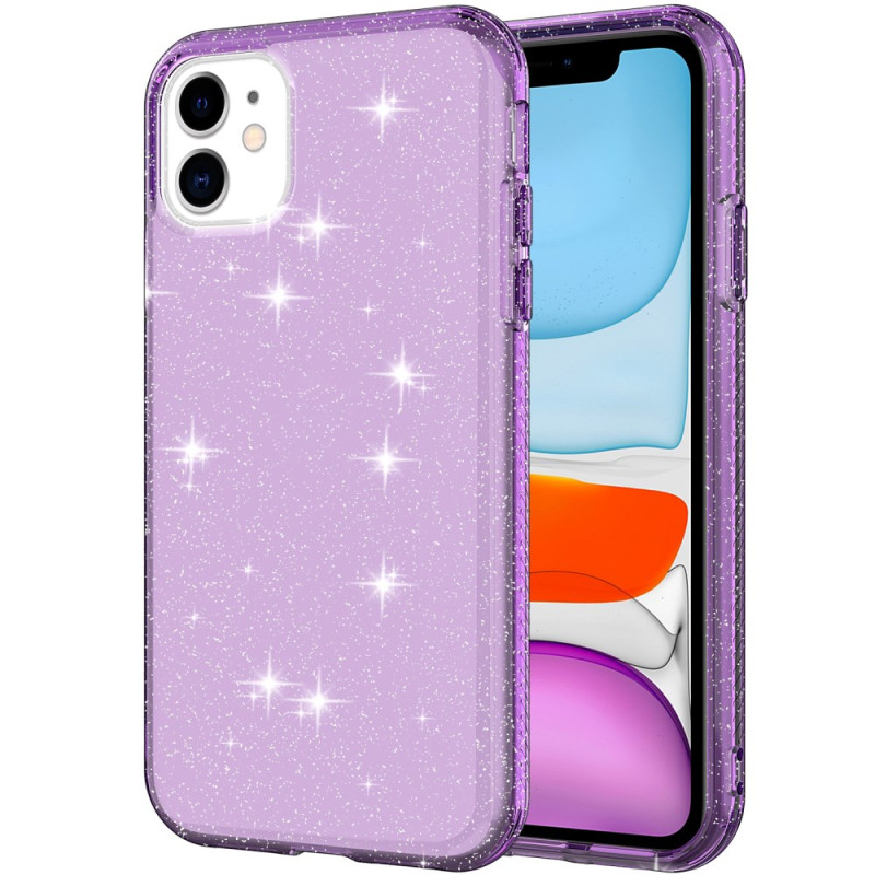 iPhone 11 Cover Transparent Glitter