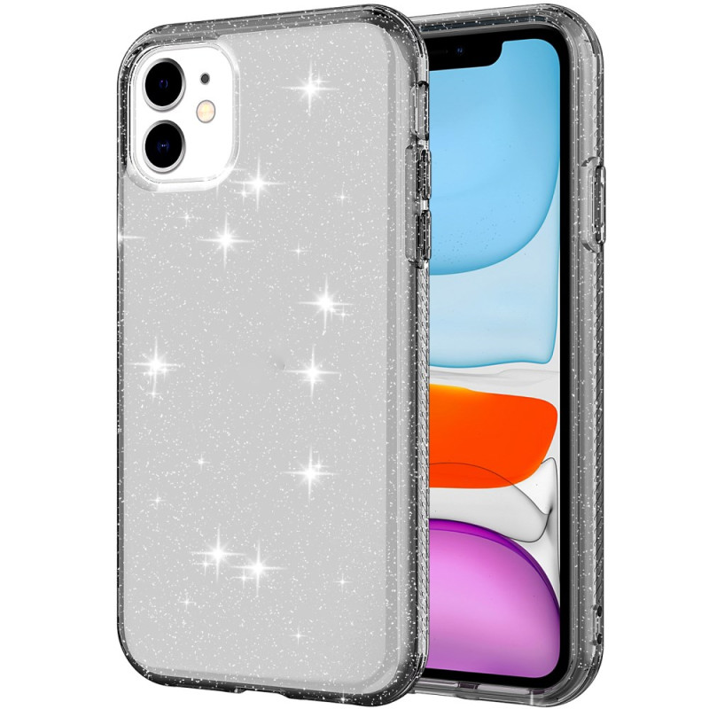 iPhone 11 Cover Transparent Glitter