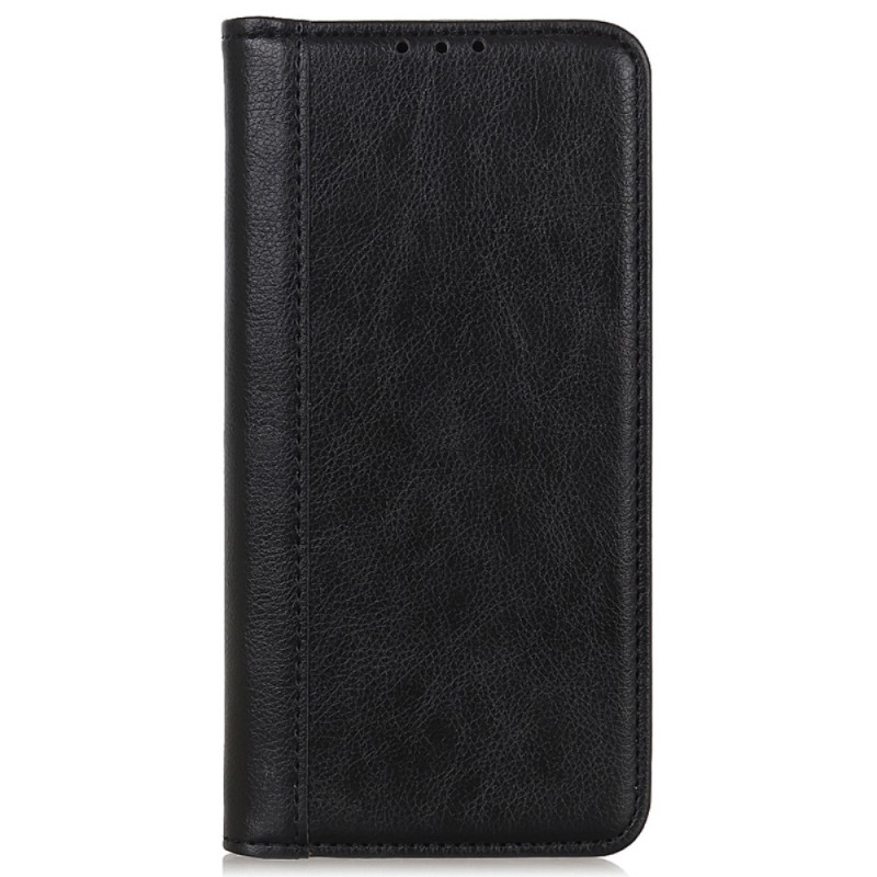 Flip Cover Google Pixel 8A Leder Schlitz Textur Litschi