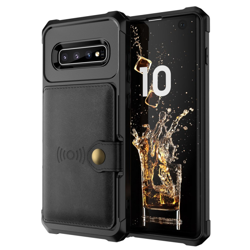 Samsung Galaxy S10 Cover Integrierte Halterung und Geldbörse