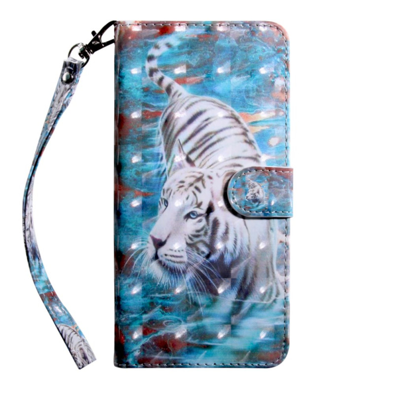 Samsung Galaxy S10 Tiger Tasche mit Riemen