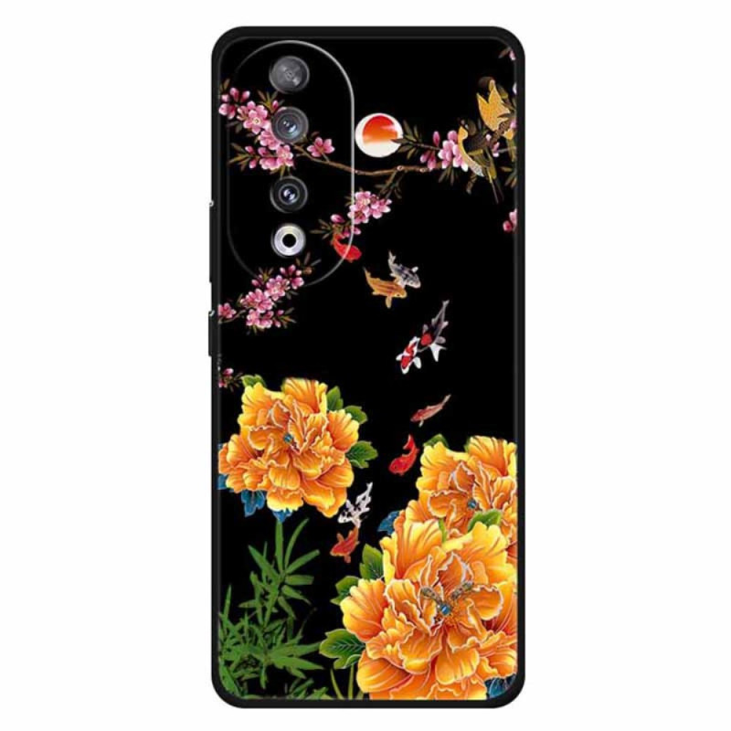 Honor 90 Cover Blumen und Fische