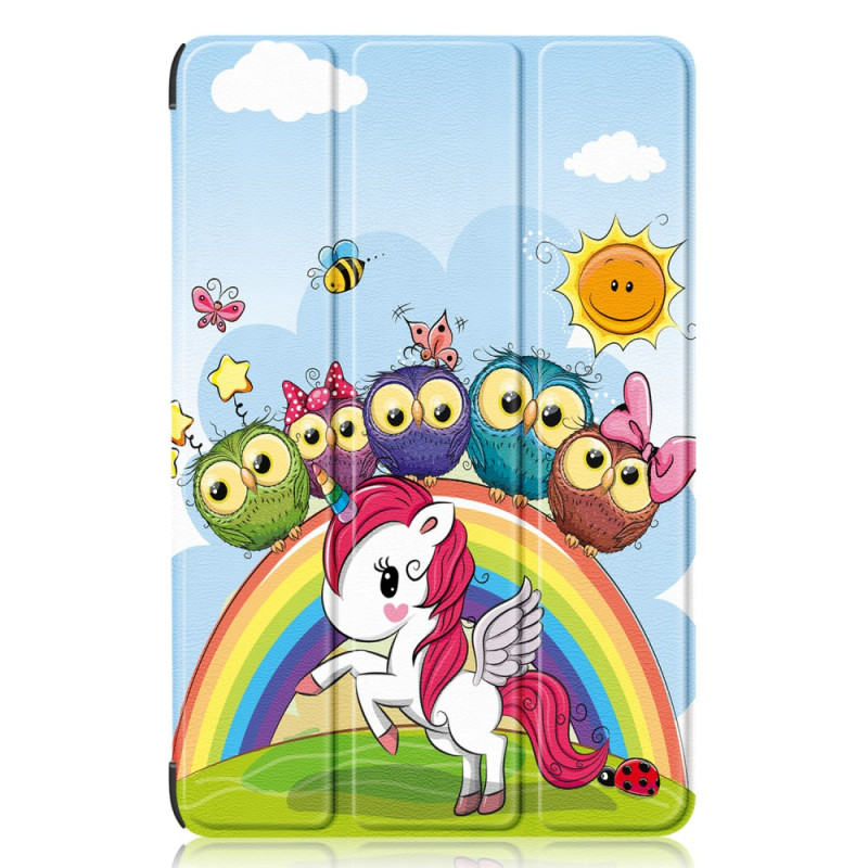 Smart Case Samsung Galaxy Tab S9 FE Plus Fröhliches Einhorn