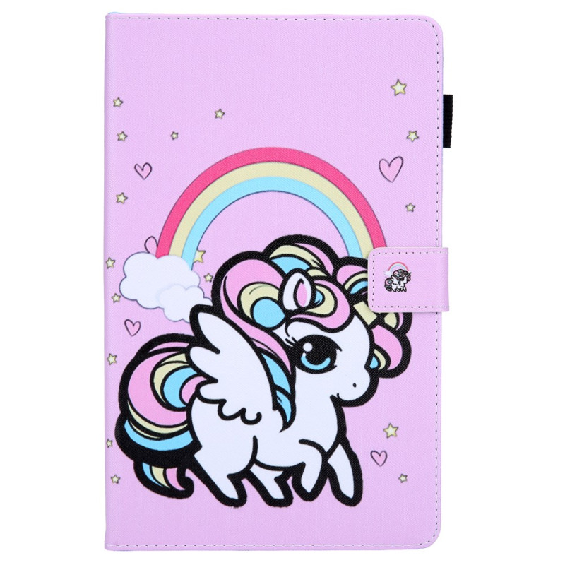 Hülle Samsung Galaxy Tab A9 Einhorn Regenbogen