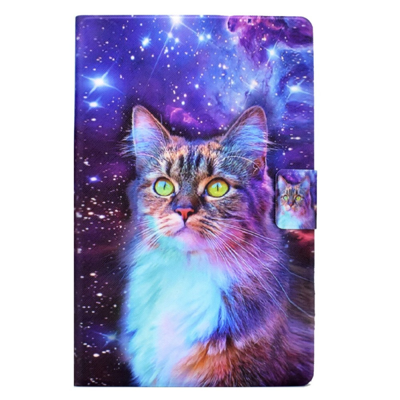 Samsung Galaxy Tab A11 / A9 Himmel und Katze Tasche