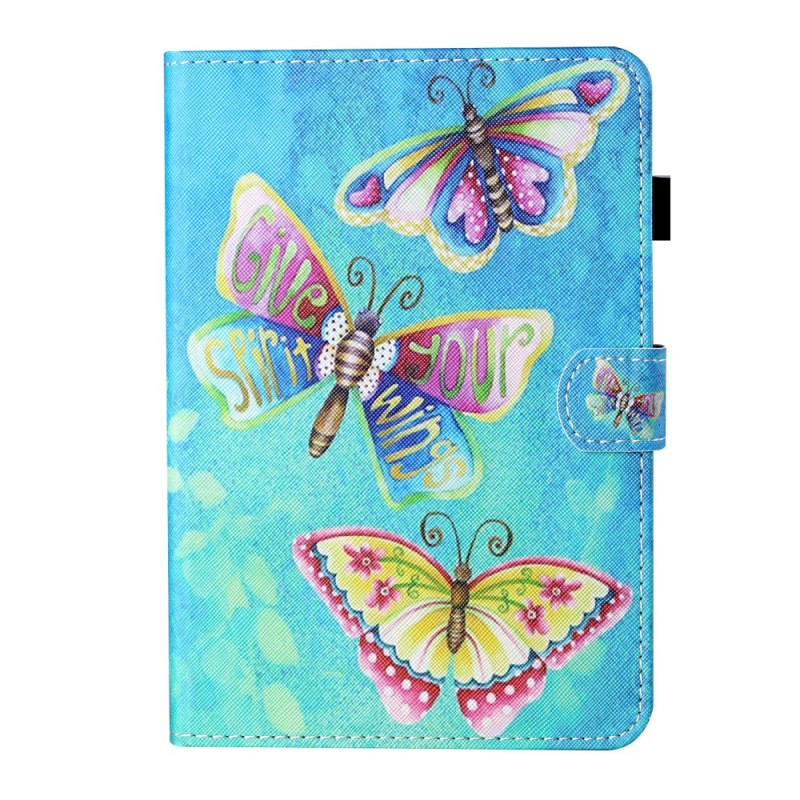 Hülle Samsung Galaxy Tab A9 Plus Bunte Schmetterlinge