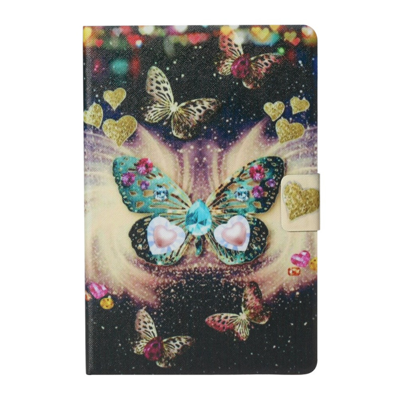 Samsung Galaxy Tab A9 Plus Schmetterling Diamonds Hülle