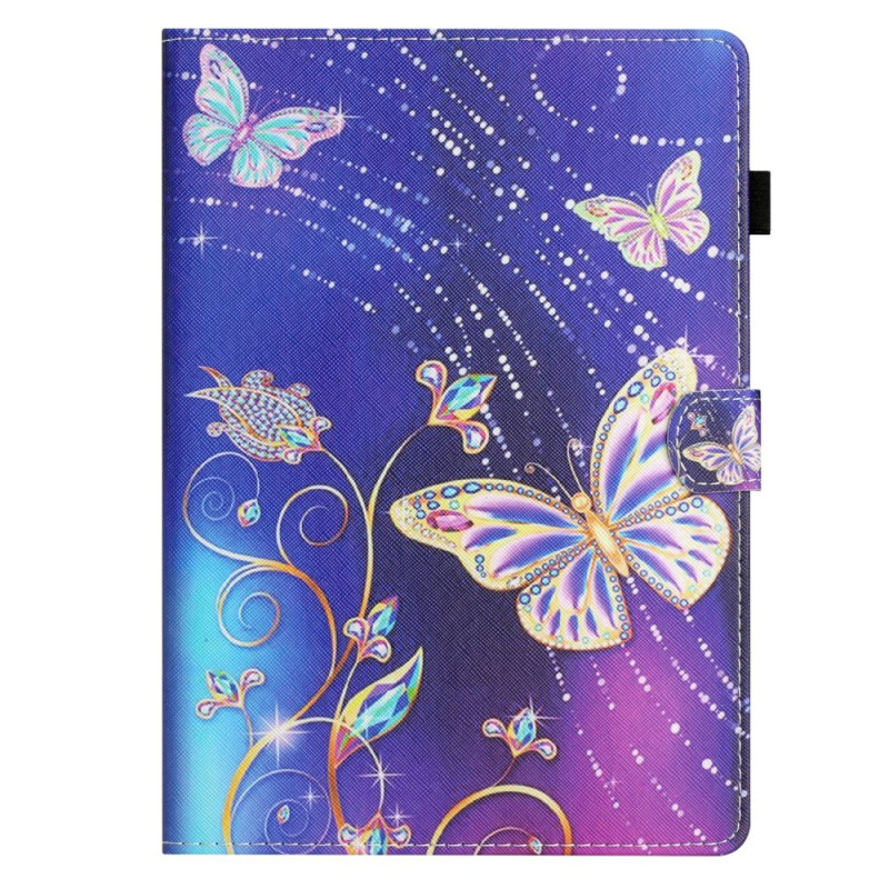 Samsung Galaxy Tab A9 Plus Hülle Fliegende Schmetterlinge
