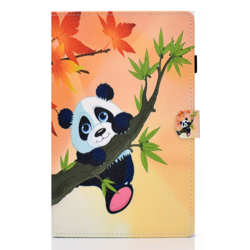 Hülle Samsung Galaxy Tab A9 Plus Panda auf seinem Bambus