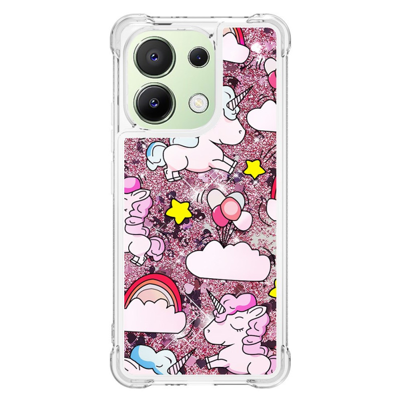 Xiaomi Redmi Note 13 4G Glitter Cover Cartoon-Motiv