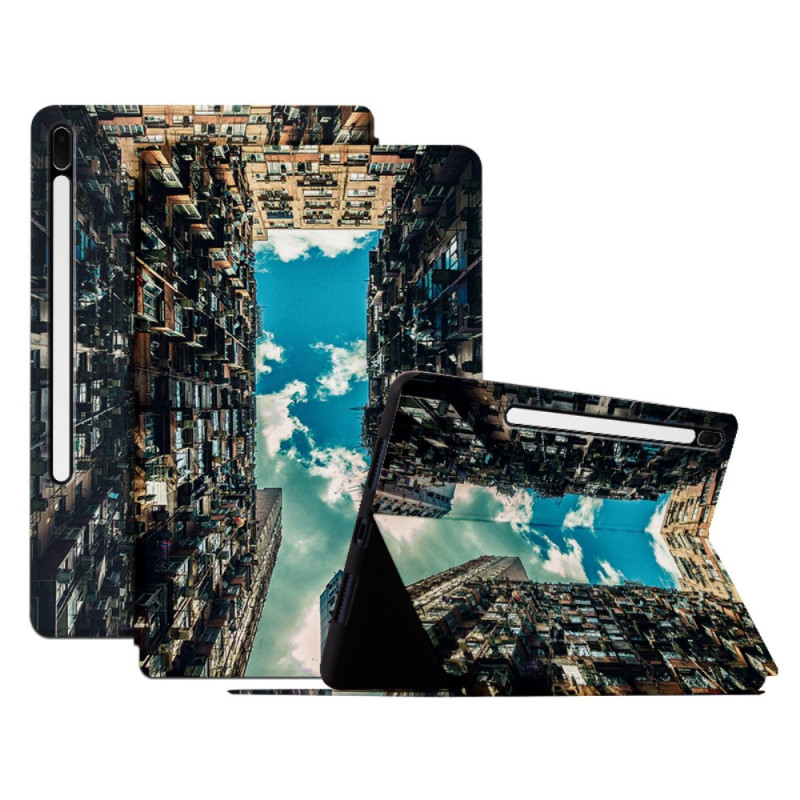 Hülle Samsung Galaxy Tab S8 Plus / S7 Plus / S7 FE City of Sky