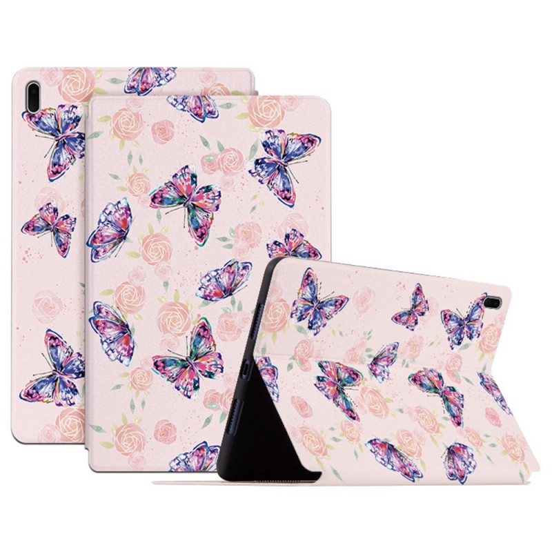 HülleSamsung Galaxy Tab S8 Plus / S7 Plus / 7 FE Schmetterlingsmotiv