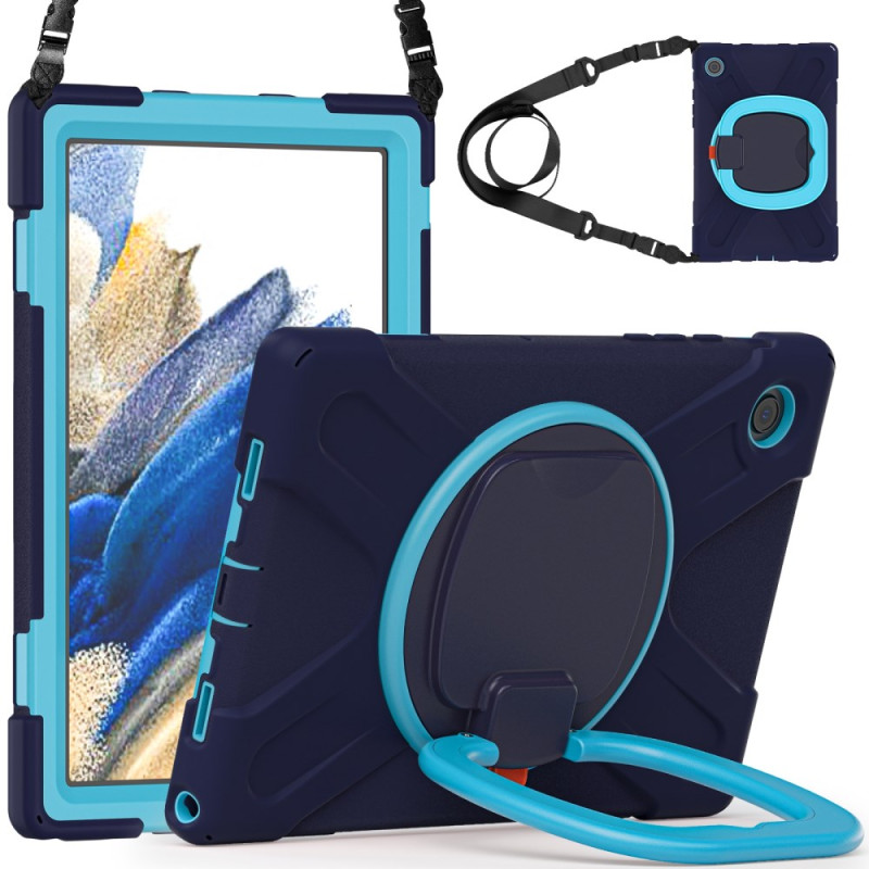 Samsung Galaxy Tab A8 (2022) / (2021) Cover um 360 Grad drehbar mit Schulterriemen