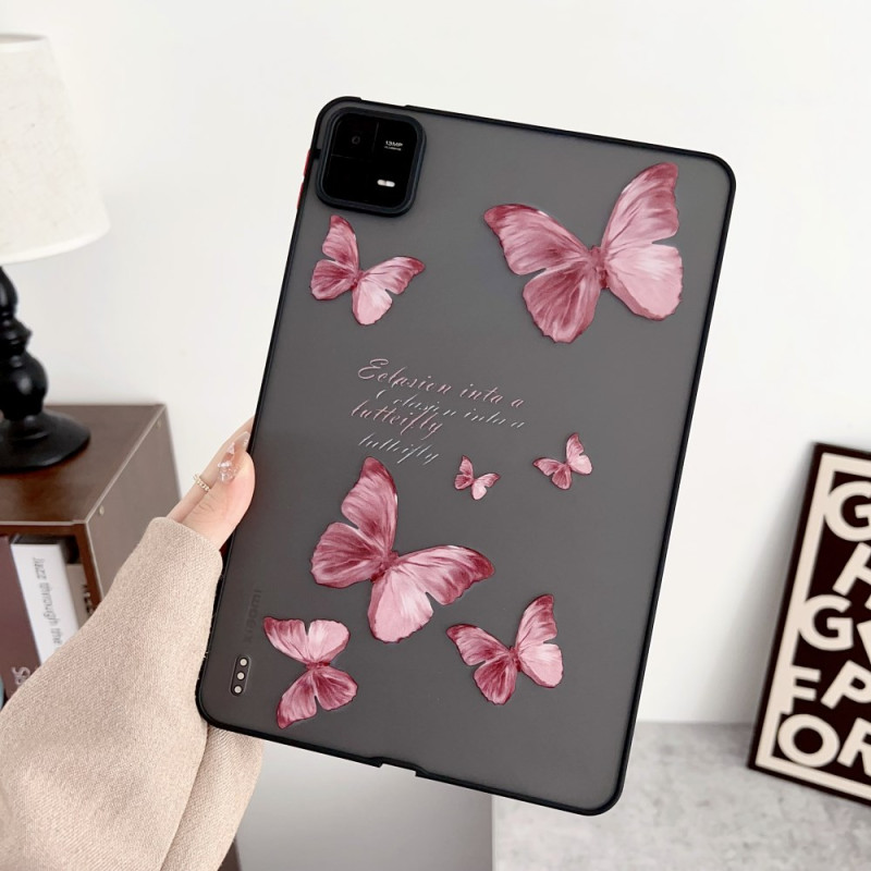Xiaomi Pad 6 Hülle Rote Schmetterlinge