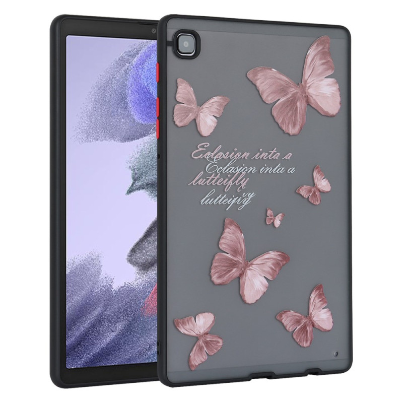 Samsung Galaxy Tab A7 Lite Cover Rosa Schmetterlinge