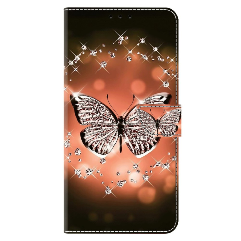 Xiaomi Redmi Note 13 5G Schmetterling Kristall Tasche