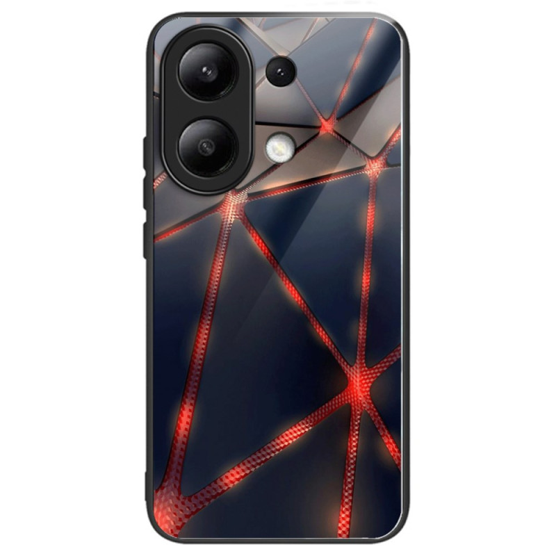 Xiaomi Redmi Note 13 4G Panzerglas
 Cover Rote Dreiecke