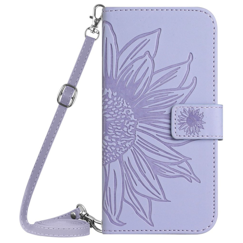 Samsung Galaxy M15 5G Sonnenblume Tasche mit Schulterriemen