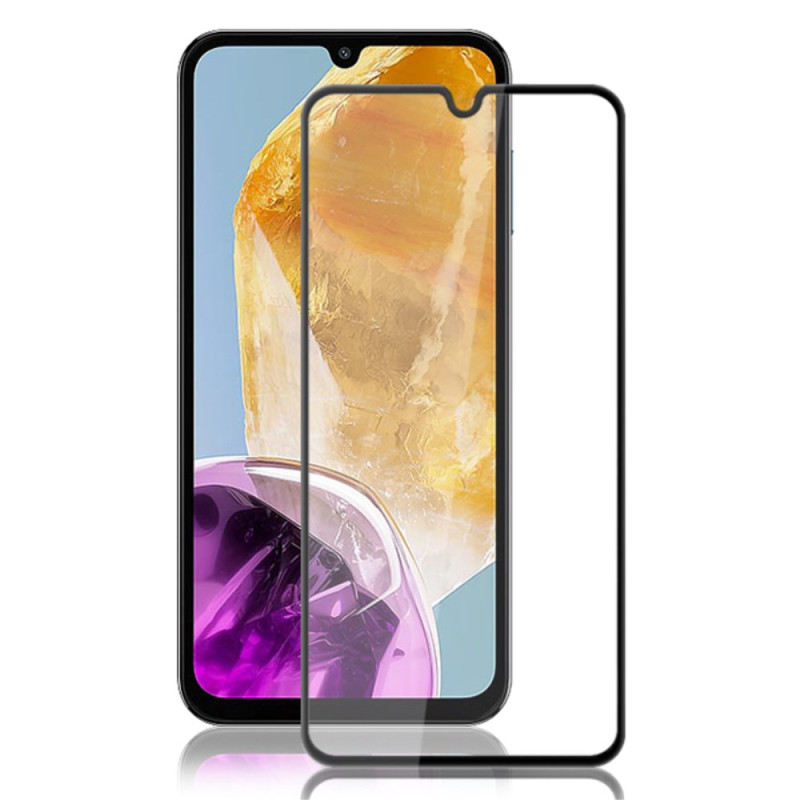 Vollständiger Schutz aus gehärtetem Glas für das Samsung Galaxy M15 5G Display