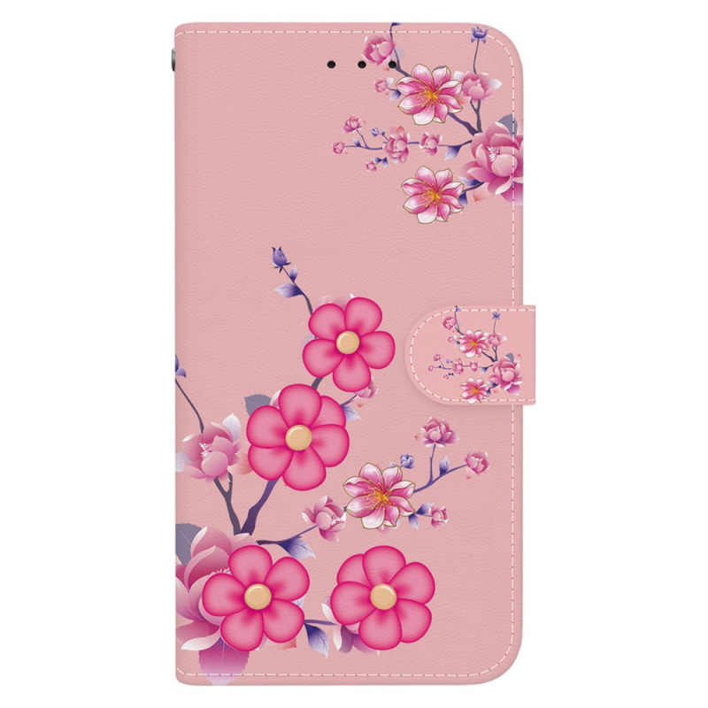 Oppo Reno 11F 5G Tasche Sakura-Muster mit Riemen